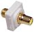 Access_Communications Australian Flush Plate Mounted RCA Connector - White