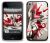 GelaSkins Protective Skin - To Suit iPhone 3G/3GS - Red Metal