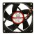 Scythe Kama Flow 2 Fan - 80x80x25mm, Extra Fluid Dynamic Bearing, 2900rpm, 39.96CFM, 32.2dBA - Black Fan/Red Sticker