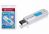 Transcend 8GB JetFlash 530 - Read 20MB/s, Write 6MB/s, Retractable Connector, USB2.0 - Silver/Blue