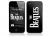 Magic_Brands Music Skins - The Beatles Logo - To Suit iPhone 4 - Black