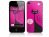 Magic_Brands Music Skins - RedTango - To Suit iPhone 4 - Black/Pink