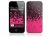 Magic_Brands Music Skins - Sneaker Freaker & Pink Splatter - To Suit iPhone 4 - Pink/Black
