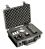 Pelican 1500 Case with Foam - Black w Black - Interior Dimensions; 16.75