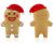 Bone_Collection 4GB Gingerman Flash Drive - Dustproof, Coat Changeable, USB2.0 - Brown/Red