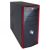 PowerCase 7526 Midi-Tower Case - 550W PSU, Black/Red2xUSB2.0, 1xHD Audio, Power Button with LED Light, ATX