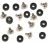 Lamptron Rubber HDD Mounting Screw - Anti Vibration - 10 Pack - Black