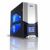 Azza Orion 201 Evo Midi-Tower Case - No PSU, Black with Silver Face2xUSB2.0, 1x120mm Blue LED Fan, 1x120mm Fan, 1x80mm Blue LED Fan, ATX