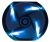BitFenix Spectre Fan - 230x230x30mm, Fluid Dynamic Bearing, 900rpm, 115CFM, 20dBA - Black Tinted Transparent & Blue LED Light