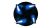 BitFenix Spectre Fan - 200x200x25mm, Fluid Dynamic Bearing, 700rpm, 65CFM, 19dBA - Black Tinted Transparent & Blue LED Light