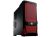 CoolerMaster USP 100 Midi Tower Case - 500W, Black with Red Face Panel2xUSB2.0, 1xHD-Audio, 1x120mm Red LED Fan, Tool-Free Design, ATX