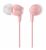 Sony MDR-EX10LP/P In-Ear Headphones - Pale PinkHigh Quality, High-Resolution Treble And Midrange With Powerful Bass, Comfort Wearing