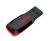 SanDisk 16GB Cruzer Blade Flash Drive - Compact Design Fits In Your Pocket, USB2.0 - Black/Red