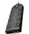 Crest 8-Way Powerboard - With Surge Suppression And Data, Tele, F - Black