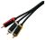 Crest Composite Video + Stereo Audio Cable - 3 RCA To 3 RCA Cable - 1.5M
