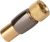 Crest Coaxial Female RF to F-Type Plug Adaptor - 24K Gold Plated Connection