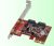 Addonics AD2SAHSSD Hyper HDD-SSD Controller - 2-Port SATA-III, Low Profile - PCI-Ex1 v2.0Standard (RAID 0,1), Hybrid (Safe, Capacity)
