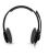 Logitech H250 Stereo Headset - Noise-Canceling Microphone, Flexible Rotating Boom, In-line Audio Controls, Adjustable Padded Headband - Black