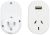 Jackson International Travel Adapter with USB Outlet Sri Lanka, India & Bangladesh - For Australian & New Zealand Travellers Going Overseas - To Suit iPad, iPad 2, iPhone 3GS/4/4S, iPod Touch 4 - White