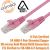 Comsol CAT 6 Network Patch Cable - RJ45-RJ45 - 0.5m, Pink