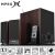 Microlab FC530U FineCone 2.1 Wooden Speaker System - BrownPowerful 2.1 Subwoofer System With Full Range Acoustic Production And Cabinet Satellites In All Wood Finish, 5.25