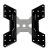 Atdec AC-AP-4040 Adapter Plate - Converts 200x200mm Mounting Pattern to 200x300; 200x400, 300x200 300x300; 300x400, 400x200 400x300 & 400x400 - Black