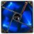 Antec TwoCool Blue LED Case Fan - 120mm, 600-1200rpm, 33.6-58.9CFM, 17.8-23.7dBA - Black Layer, Blue LED Fan
