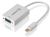 Alogic Mini DisplayPort Male To VGA Female Adapter - Built-In IC - 0.15M