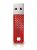 SanDisk 32GB Cruzer Facet Flash Drive - Password Protection & 128-bit AES Encryption, Faceted, Textured Design With Stainless Steel Casing, USB2.0 - Red