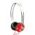 Jivo 1D One Direction SnapCaps On-Ear Headphones - RedPremium Stereo Sound Quality, 7 Interchangeable Snap Caps, Works On Any Mobile Device With Standard Headphone Jack, Comfort Wearing