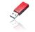 PQI 8GB U822V Speedy Flash Drive - Read 88MB/s, Write 66MB/s, 360 Degree Rotating Design, Matte Finish Is Scratch-Resistant, USB3.0 - Red