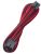 BitFenix BFA-MSC-6PEG45RKK-RP Sleeved 6-Pin VGA Card Power Extension Cable - Red/Black - 0.45M