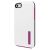 Incipio DualPro Shine Dual Protection with Aluminum Finish - To Suit iPhone 5C - White/Neon Pink