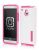 Incipio DualPro SHINE Dual Protection with Aluminum Finish - To Suit HTC One Mini - White/Pink