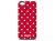 Merc Hardshell Printed Case Polkadot - To Suit iPhone 5/5S - Red