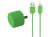 Shroom S-117 Compact USB AC Charger 2.1A - Lightning - Green