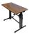 Ergotron 24-271-927 Workfit-D Sit/Stand Workstation - Holds 29.5kg - Walnut