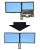 Ergotron 97-616 WorkFit Dual Conversion Kit - Single LCD to Laptop + LCD - For Monitors + Notebooks up to 22