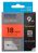 Epson C53S626104 LabelWorks LC Tape Fluro 18mm Black on Orange 9 meters