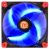 ThermalTake 120mm Luna 12 LED Fan - Blue LED/Black Frame120x120x25mm, Hydraulic Bearing, 1200RPM, 50.44CFM, 20.7dBa