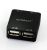 Mbeat USB-UPH110K USB2.0 Hub - 4-Port USB2.0 with Tuck-Away Cable Design - Black