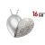 Generic 16GB Heart Shape USB Pen Flash Drive - Crystals Cute Heart Design, Metal + Crystal, USB2.0 - Silver