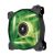 Corsair Air Series SP120 High Static Pressure Fan - 120x25mm Green LED Fan, 1650rpm, 57.24CFM, 26.4dBA - Black Layer with Clear Blade & Green LED Fan