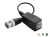 Folksafe FS-4201SR 1-CH Mini Passive Video Balun with 15cm Mini-Coax Pigtail Lead/Push Pin Terminal