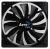 AeroCool Dark Force Fan - 140x140x25mm, 1200+10rpm, 48CFM, 22dBA - Black