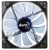 AeroCool Lightning LED Fan - 140x140x25mm, 1200+10rpm, 48CFM, 22dBA - Blue LED