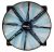 AeroCool Lightning LED Fan - 200x200x20mm, 700+10rpm, 58CFM, 16.5dBA - Blue LED