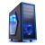 Deepcool Tesseract SW Mid-Tower Case - With Window - NO PSU, Blue LED/Black2x5.25