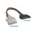 EZ_Cool One Head SATA Power Cable - 4-Pin Female to 15-Pin Male
