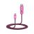 Blueflame Micro To USB to USB - 1M Cable - Pink Zigzag